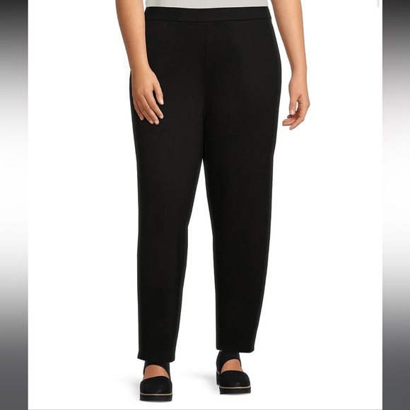 NWT Eileen Fisher Tencell Lyocell Knit Pull-On Lantern Ankle Pants - Picture 2 of 3